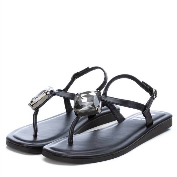 NEW XTI women's flat sandals in black - Picture 4 of 4